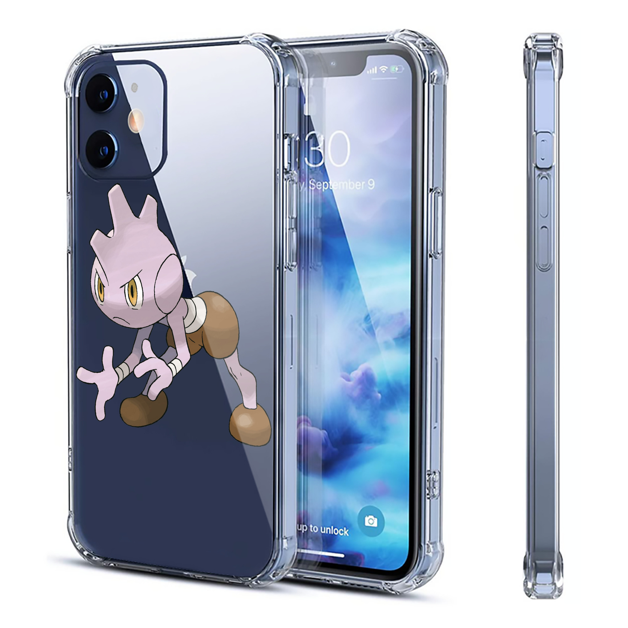 （画像用） ポケットモンスター Pokémon 【iPhone 12シリーズ対応】透明スマホケース（クリアソフトケース）